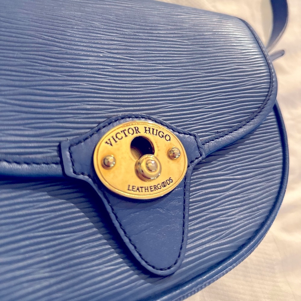 Blue Epi Leather Vintage crossbody purse